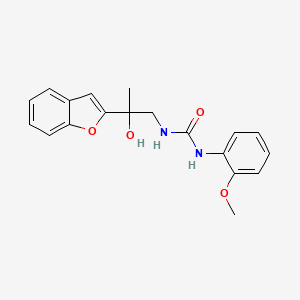 molecular formula C19H20N2O4 B2523336 1-(2-(苯并呋喃-2-基)-2-羟基丙基)-3-(2-甲氧苯基)脲 CAS No. 2034546-99-9