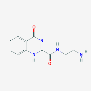 molecular formula C11H12N4O2 B252334 N-(2-aminoethyl)-4-oxo-1H-quinazoline-2-carboxamide 