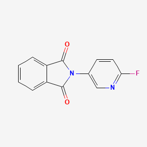 molecular formula C13H7FN2O2 B2523340 2-(6-氟吡啶-3-基)异吲哚-1,3-二酮 CAS No. 2237235-72-0