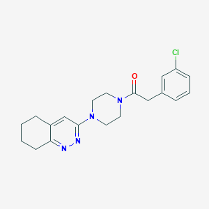 2-(3-Chlorophenyl)-1-(4-(5,6,7,8-tetrahydrocinnolin-3-yl)piperazin-1-yl)ethanone