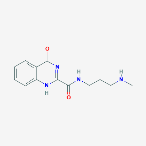 molecular formula C13H16N4O2 B252335 N-[3-(methylamino)propyl]-4-oxo-1H-quinazoline-2-carboxamide 