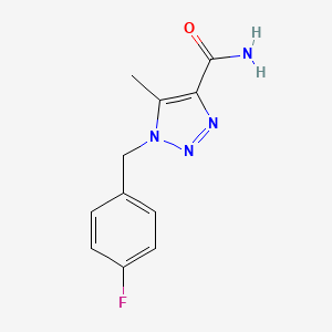 1-(4-fluorobenzyl)-5-methyl-1H-1,2,3-triazole-4-carboxamide