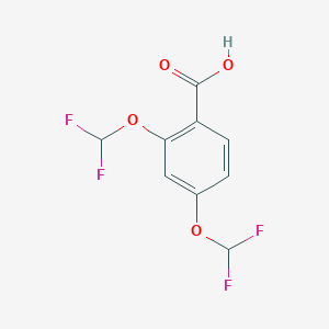 molecular formula C9H6F4O4 B2523353 2,4-bis(difluoromethoxy)benzoic Acid CAS No. 97914-62-0