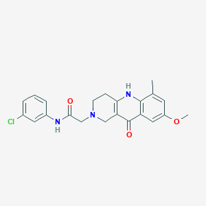 N-(3-chlorophenyl)-2-(8-methoxy-6-methyl-10-oxo-3,4,5,10-tetrahydrobenzo[b][1,6]naphthyridin-2(1H)-yl)acetamide