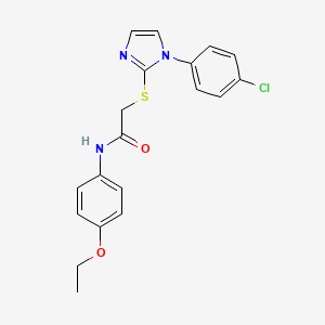 2-((1-(4-chlorophenyl)-1H-imidazol-2-yl)thio)-N-(4-ethoxyphenyl)acetamide