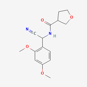 N-[cyano(2,4-dimethoxyphenyl)methyl]oxolane-3-carboxamide
