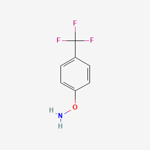 molecular formula C7H6F3NO B2523382 O-[4-(trifluoromethyl)phenyl]hydroxylamine CAS No. 92381-17-4