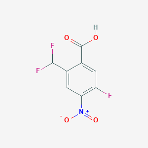 2-(Difluoromethyl)-5-fluoro-4-nitrobenzoic acid