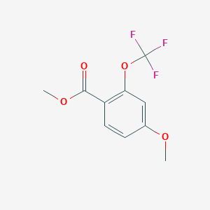 molecular formula C10H9F3O4 B2523396 Methyl 4-methoxy-2-(trifluoromethoxy)benzoate CAS No. 1188265-18-0