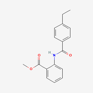 molecular formula C17H17NO3 B2523397 Methyl 2-[(4-ethylbenzoyl)amino]benzoate CAS No. 842119-20-4