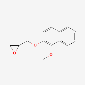 molecular formula C14H14O3 B2523407 2-[(1-Methoxynaphthalen-2-yl)oxymethyl]oxirane CAS No. 2411280-19-6