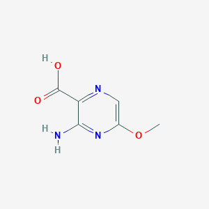 molecular formula C6H7N3O3 B2523410 3-氨基-5-甲氧基吡嗪-2-羧酸 CAS No. 1262860-66-1