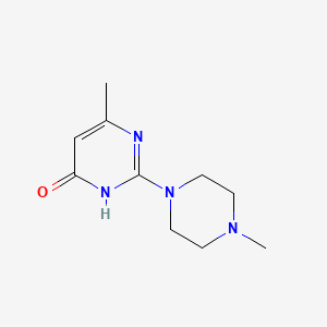 molecular formula C10H16N4O B2523417 6-Methyl-2-(4-methylpiperazin-1-yl)pyrimidin-4-ol CAS No. 1685-68-3
