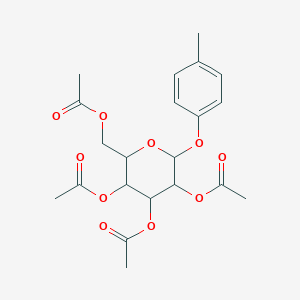 molecular formula C21H26O10 B2523426 [3,4,5-三乙酰氧基-6-(4-甲基苯氧基)氧杂-2-基]甲基乙酸酯 CAS No. 14581-78-3