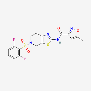 N-(5-((2,6-difluorophenyl)sulfonyl)-4,5,6,7-tetrahydrothiazolo[5,4-c]pyridin-2-yl)-5-methylisoxazole-3-carboxamide