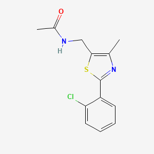 N-((2-(2-chlorophenyl)-4-methylthiazol-5-yl)methyl)acetamide