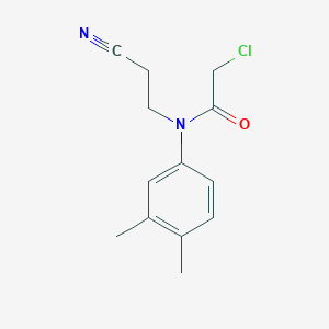 2-chloro-N-(2-cyanoethyl)-N-(3,4-dimethylphenyl)acetamide