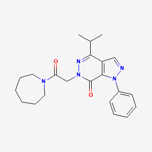6-(2-(azepan-1-yl)-2-oxoethyl)-4-isopropyl-1-phenyl-1H-pyrazolo[3,4-d]pyridazin-7(6H)-one
