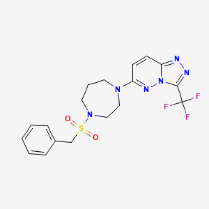 6-(4-Benzylsulfonyl-1,4-diazepan-1-yl)-3-(trifluoromethyl)-[1,2,4]triazolo[4,3-b]pyridazine
