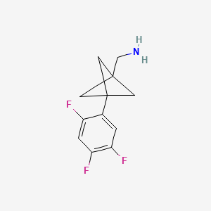 [3-(2,4,5-Trifluorophenyl)-1-bicyclo[1.1.1]pentanyl]methanamine