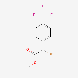 Bromo-(4-trifluoromethyl-phenyl)-acetic acid methyl ester