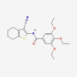 N-(3-cyano-4,5,6,7-tetrahydro-1-benzothiophen-2-yl)-3,4,5-triethoxybenzamide