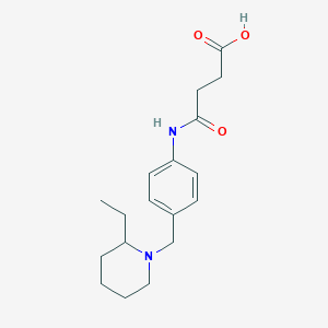 molecular formula C18H26N2O3 B2523511 N-[4-(2-Ethyl-piperidin-1-ylmethyl)-phenyl]-succinamic acid CAS No. 842970-16-5