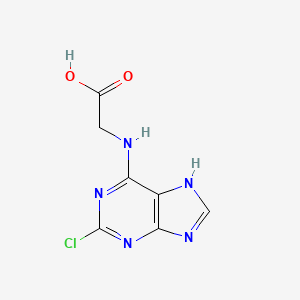 2-((2-Chloro-9H-purin-6-yl)amino)acetic acid