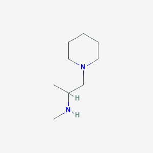 molecular formula C9H20N2 B2523526 Methyl[1-(piperidin-1-yl)propan-2-yl]amine CAS No. 901586-45-6