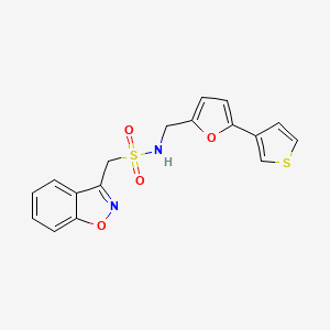 1-(benzo[d]isoxazol-3-yl)-N-((5-(thiophen-3-yl)furan-2-yl)methyl)methanesulfonamide