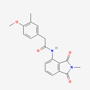 2-(4-methoxy-3-methylphenyl)-N-(2-methyl-1,3-dioxoisoindolin-4-yl)acetamide