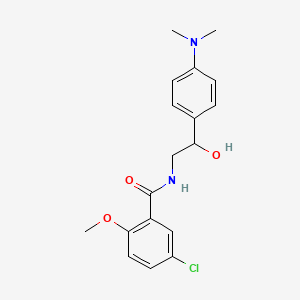 5-chloro-N-(2-(4-(dimethylamino)phenyl)-2-hydroxyethyl)-2-methoxybenzamide