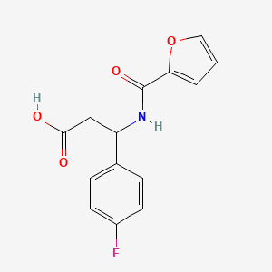 3-(4-Fluorophenyl)-3-[(furan-2-carbonyl)amino]-propionic acid