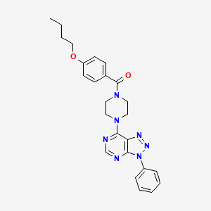 1-(4-butoxybenzoyl)-4-{3-phenyl-3H-[1,2,3]triazolo[4,5-d]pyrimidin-7-yl}piperazine