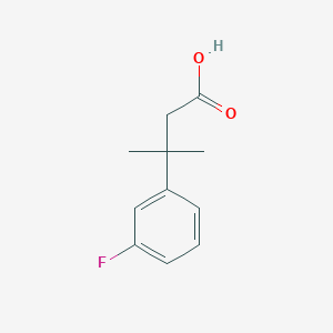 molecular formula C11H13FO2 B2523565 3-(3-Fluorophenyl)-3-methylbutanoic acid CAS No. 3795-40-2