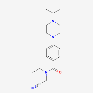 N-(cyanomethyl)-N-ethyl-4-[4-(propan-2-yl)piperazin-1-yl]benzamide