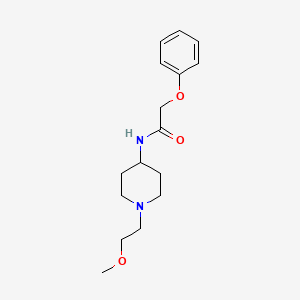 molecular formula C16H24N2O3 B2523579 N-(1-(2-methoxyethyl)piperidin-4-yl)-2-phenoxyacetamide CAS No. 1421490-41-6