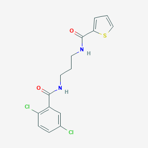 molecular formula C15H14Cl2N2O2S B252358 N-(3-{[(2,5-dichlorophenyl)carbonyl]amino}propyl)thiophene-2-carboxamide 