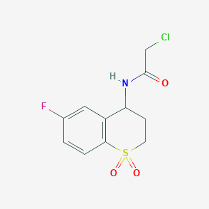 2-Chloro-N-(6-fluoro-1,1-dioxo-3,4-dihydro-2H-thiochromen-4-yl)acetamide