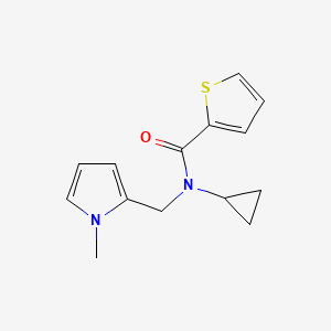 N-cyclopropyl-N-((1-methyl-1H-pyrrol-2-yl)methyl)thiophene-2-carboxamide