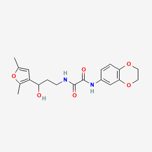 N1-(2,3-dihydrobenzo[b][1,4]dioxin-6-yl)-N2-(3-(2,5-dimethylfuran-3-yl)-3-hydroxypropyl)oxalamide