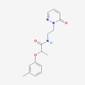 N-(2-(6-oxopyridazin-1(6H)-yl)ethyl)-2-(m-tolyloxy)propanamide