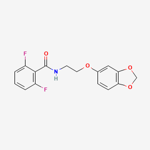 N-(2-(benzo[d][1,3]dioxol-5-yloxy)ethyl)-2,6-difluorobenzamide