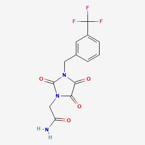 2-{2,4,5-Trioxo-3-[3-(trifluoromethyl)benzyl]-1-imidazolidinyl}acetamide
