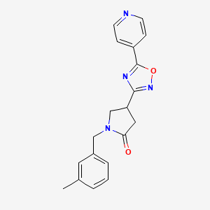 1-(3-Methylbenzyl)-4-(5-pyridin-4-yl-1,2,4-oxadiazol-3-yl)pyrrolidin-2-one