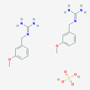 molecular formula C18H28N6O6S B2523626 Bis(1-[(3-methoxyphenyl)methyl]guanidine), sulfuric acid CAS No. 14279-94-8