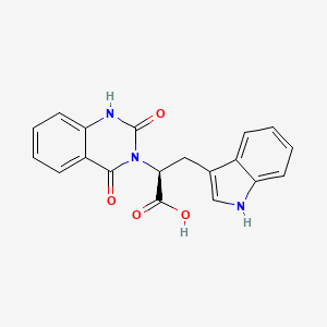 (2S)-2-(2,4-dioxo-1H-quinazolin-3-yl)-3-(1H-indol-3-yl)propanoic acid