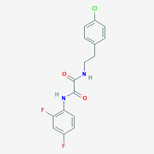 molecular formula C16H13ClF2N2O2 B2523629 N1-(4-chlorophenethyl)-N2-(2,4-difluorophenyl)oxalamide CAS No. 898356-68-8