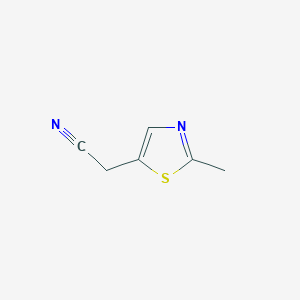 molecular formula C6H6N2S B2523633 2-(2-Methyl-1,3-thiazol-5-yl)acetonitrile CAS No. 1206980-07-5