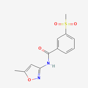 N-(5-methylisoxazol-3-yl)-3-(methylsulfonyl)benzamide